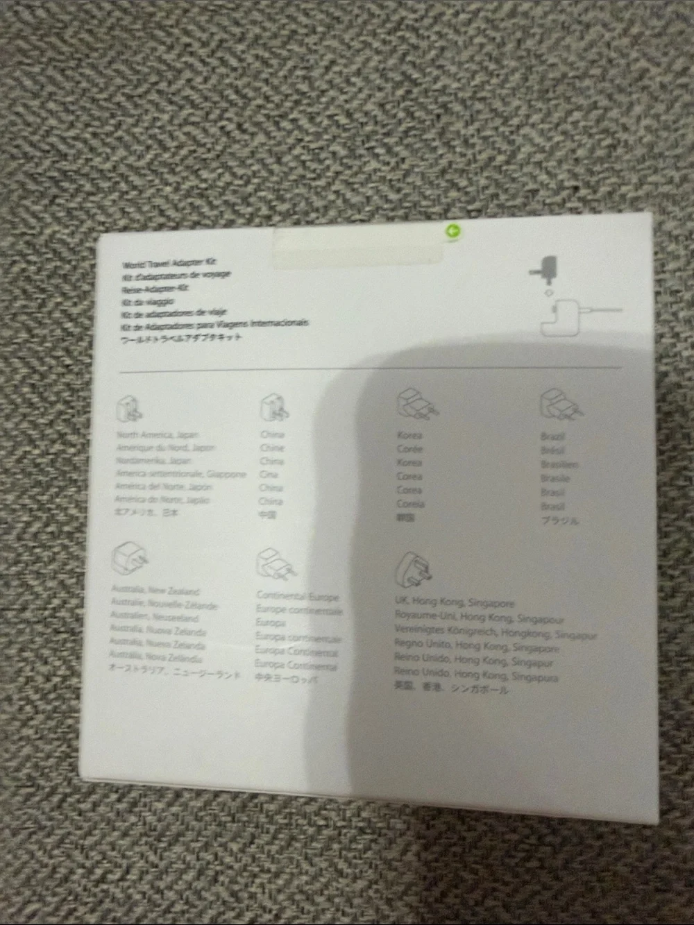 Apple World Travel Adapter Kit - White Plug Set